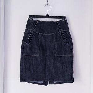 citizens of humanity madelyn denim wrap skirt